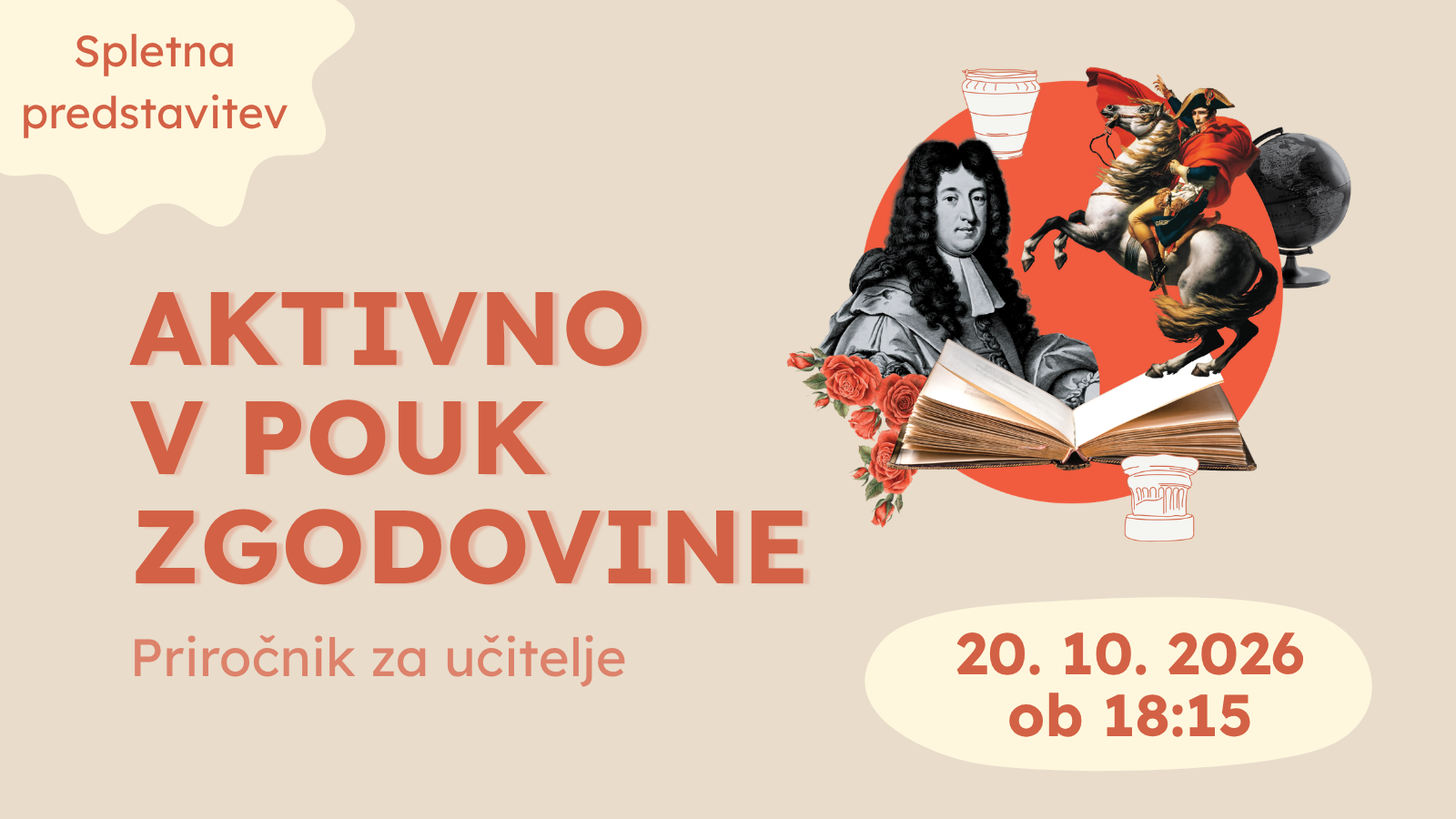 Brezplačna spletna predstavitev priročnika za učitelje zgodovine